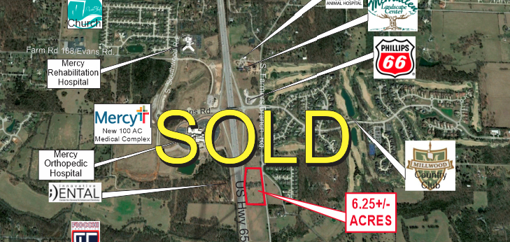 Development Land For Sale - US 65 & Evans - Springfield, MO 
